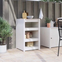 Kitchen Cabinet White 55 X 55 X 92 Cm Solid Pine Wood Vidaxl