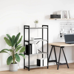 Bookcase Grey Sonoma 60 X 30 X 118 Cm Engineered Wood Vidaxl
