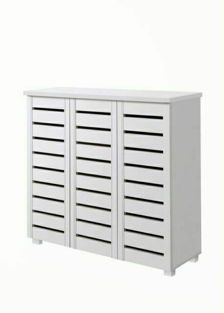 Timber Art Design Tad039 3 Door Shoe Cabinet - White