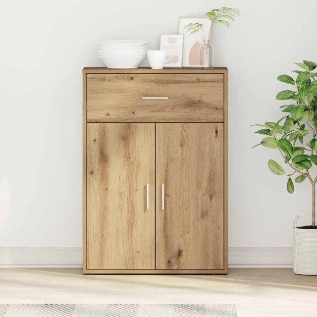 Sideboard Artisan Oak 79 X 38 X 80 Cm Engineered Wood Vidaxl