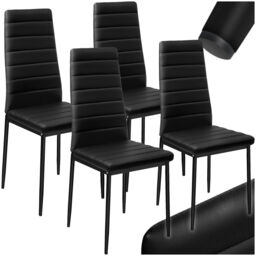 Dining Chair Set Kitchen Living Room Furniture Faux Leather Chairs