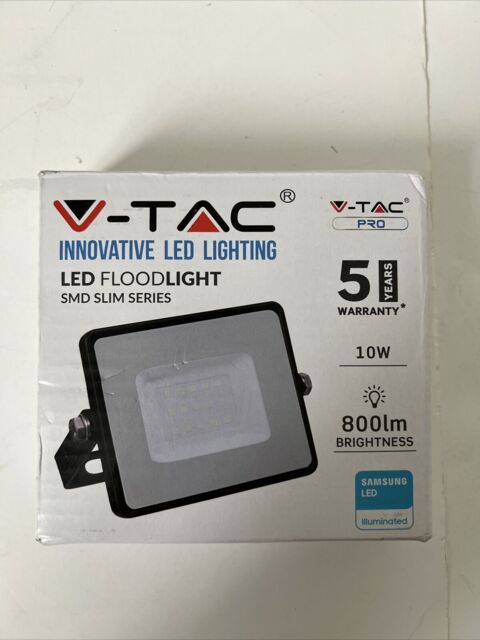 V-tac Pro Vt10 425 Smd Samsung Chip Led Projector 10w Black 4000k