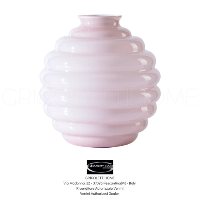 Venini - Deco Vase - Pink Cipria - H 18 Cm - Code 707.08 - Retailer