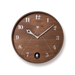 Lemnos Pace Lc11-09 Bw Brown Cuckoo Wall Clock Yamamoto Akira Design