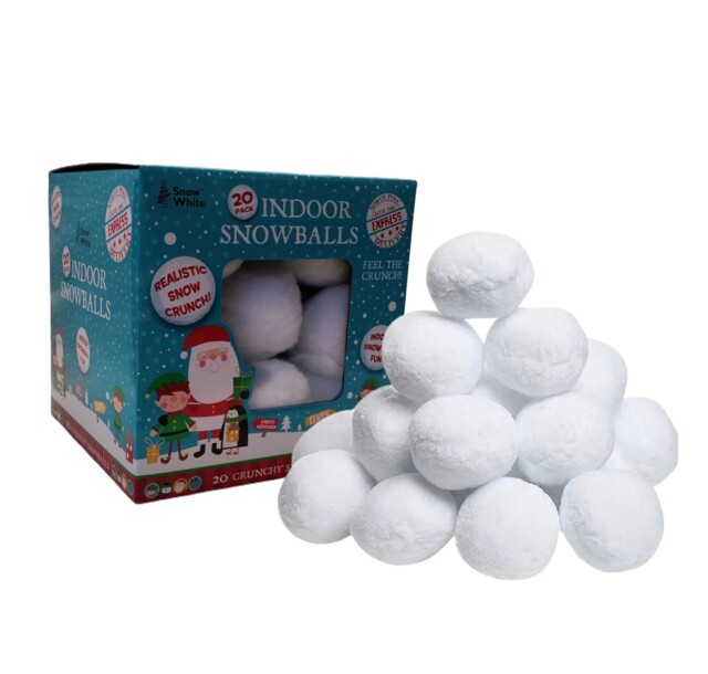 20 Indoor Snowballs Fake Christmas Snowballs With Realistic Snow