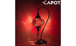 Turkish Moroccan Mosaic Lamp Handmade Tiffany Colorful Glass Desk