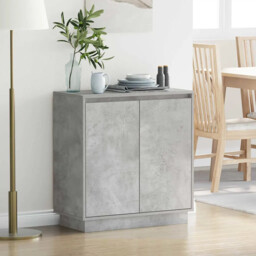 Sideboard Concrete Grey 71 X 34.5 X 75 Cm Engineered Wood Vidaxl