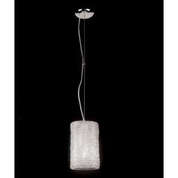 Single K9 Crystal Polished Chrome Ceiling Pendant Light Fitting Shade