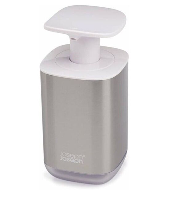 Joseph Joseph Presto Steel Hygienic Soap Dispenser, Large Easy Pump