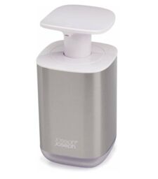 Joseph Joseph Presto Steel Hygienic Soap Dispenser, Large Easy Pump