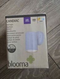Blooma Candiac White Mains-powered Led Outdoor Wall Light 380 Lumen