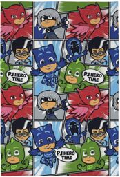 Pj Masks Fleece Blanket Kids Bed Throw 100 X 150 Cm