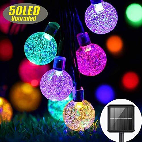 Lezonic Solar Fairy Lights - Outdoor Waterproof - 50 Led Solar Garden