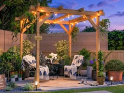Wooden Pergola Kit 2m X 2m Garden Plant Heavy Duty Frame Utopia