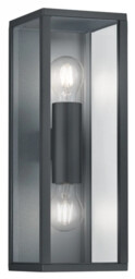 Outdoor Light Grey Garonne 2 Wall Ip44 Anthracite Trio 201860242