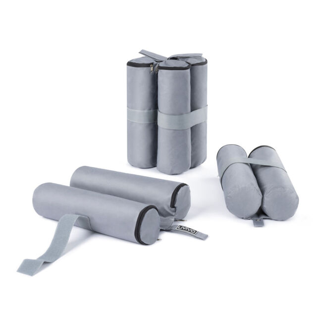 Livivo Gazebo Weights Sand Bags Set Of 4 Gazebo Leg Weights Grey