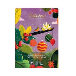 💚 2 X Divine Chocolate Natural Fairtrade Dark Chocolate Advent