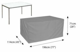 Bosmere U560 - Rectangular Table Cover Thunder Grey - 8 Seat