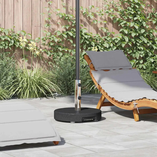 Parasol Base Black 45 X 45 X 37.5 Cm Granite Vidaxl