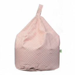 Kids Pink Spots Bean Bag Child Size Polka Dot Filled Girls Nursery