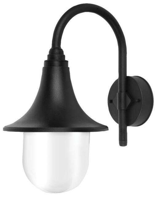 Wall-mounted Outdoor Garden Lamp Ip44 Hanging Lantern E27 Light Black