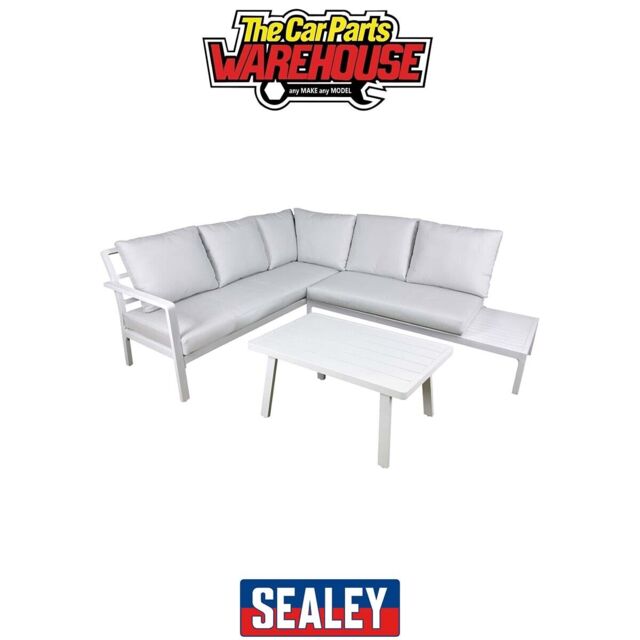 Sealey Dg53 Dellonda Kyoto Aluminium Outdoor Corner Sofa & Coffee
