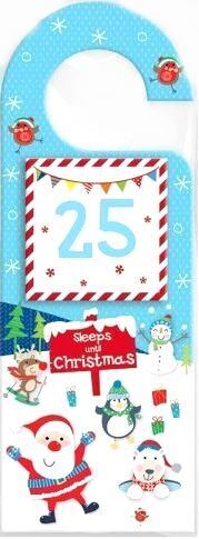 Countdown To Christmas Door Hanger Tear Off Pad Peel Off Days Xmas