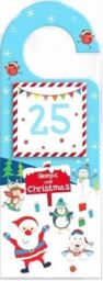 Countdown To Christmas Door Hanger Tear Off Pad Peel Off Days Xmas