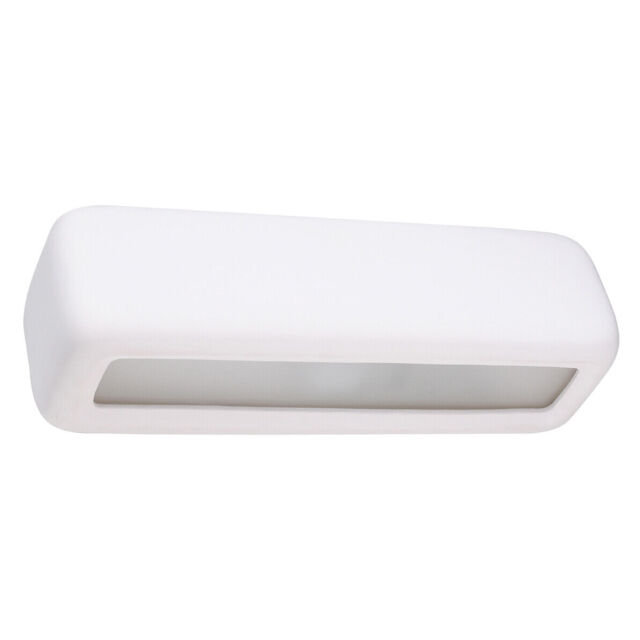Modern Wall Lamp Subani Glass Ceramic White E27 Led Sollux Up And Down