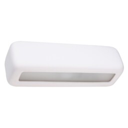 Modern Wall Lamp Subani Glass Ceramic White E27 Led Sollux Up And Down