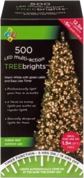 Premier Treebrights Led Multifunction Lights, Warm White With Green
