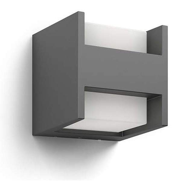Arbour Anthracite Wall Light Wall Lamp Exterior Led 2x 4.5w Ww