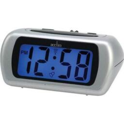 Acctim Auric Lcd Alarm Clock - Silver