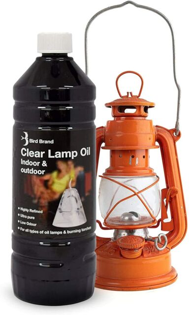 Bird Brand Clear Lamp Oil 1 Litre Fuel For Lamps Indoors And Outdoors