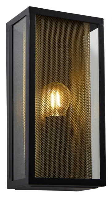 Outdoor Light Black Cuba Wall Brass Zink Zn-40002-blk
