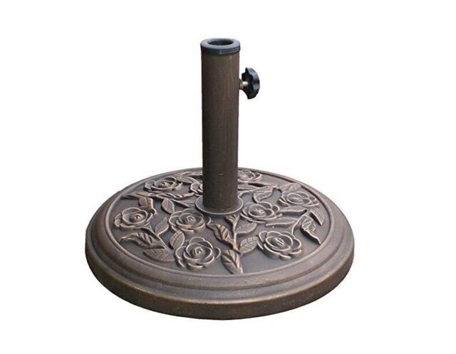 9kg Cast Iron Round Umbrella Parasol Base Stand Patio Outdoor Garden
