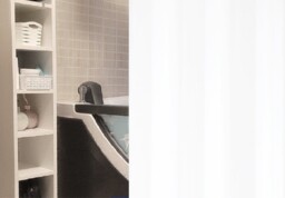 Vinyl Shower Curtain Standard White 180x200cm. Thin Vinyl Film