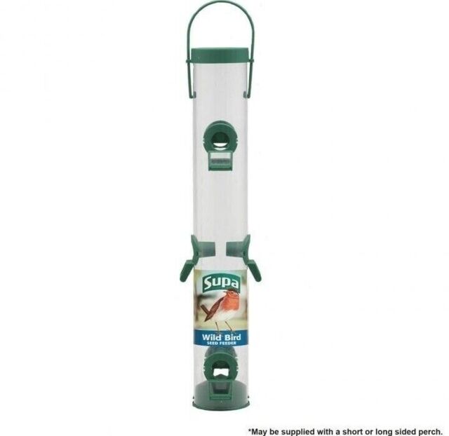 Supa Seed Feeder 2, 4 Or 6 Port Garden Wild Bird Food Feeding Tube