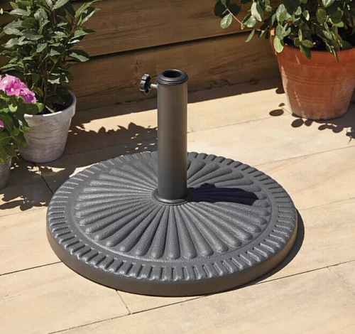 Garden Parasol Base Stand Heavy Duty Round Umbrella Holder Patio
