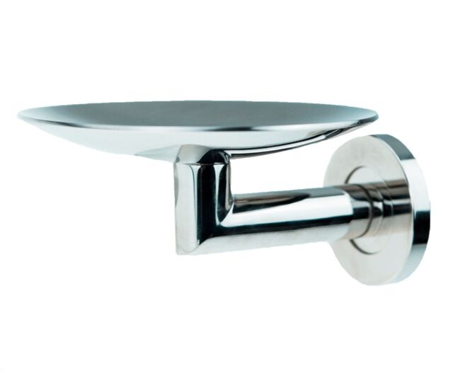 De L'eau Polished Stainless Steel Soap Dish