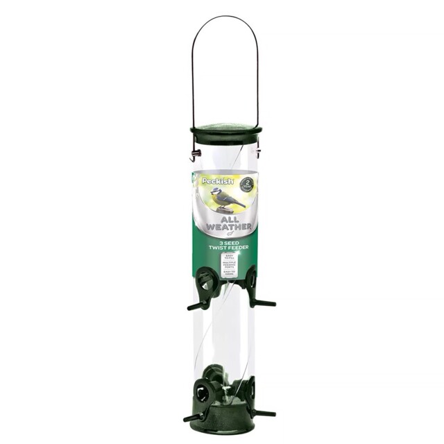 Peckish All Weather 3 Seed Twist Wild Bird Feeder