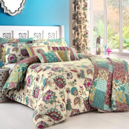 Dreams & Drapes Marinelli King Size Duvet Cover Set Teal Bedding Easy
