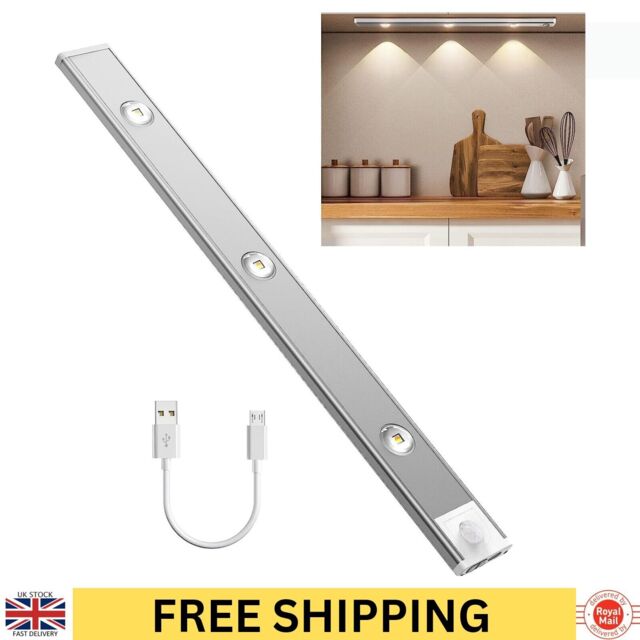 Led Cabinate Lights Cupboard Closet Motion Sensor Under Counter Light