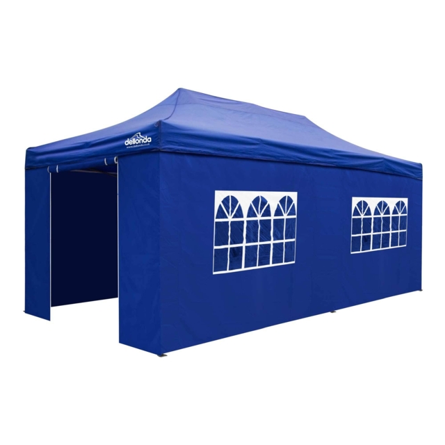 Premium 3x6m Pop-up Gazebo & Side Walls With Carry Bag, Stakes &