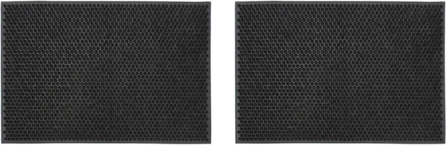 2 X Jvl Condor Classic Astro Turf Look Rubber Scraper Matblack Doormat