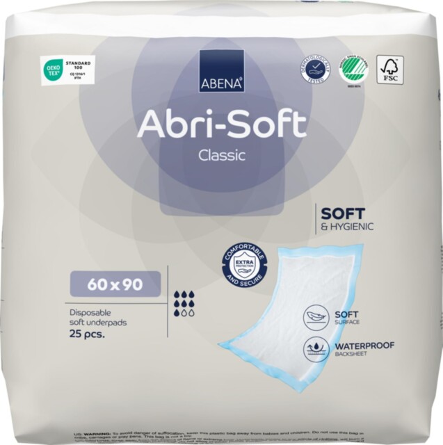 Abena Abri-soft Classic Disposable Incontinence Bed Pads, 2100 Ml,