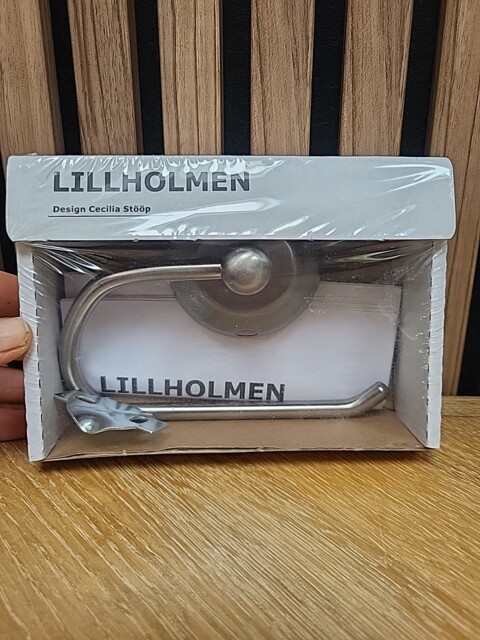 Boxed Ikea Lillholmen Toilet Roll Holder.stainless Steel. Discontinued