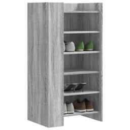 Shoe Cabinet Grey Sonoma 52x37.5x100 Cm Engineered Wood Vidaxl