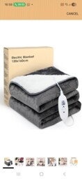 Bedsure Glamhaus 160x130cm Heated Throw Electric Fleece Over Blanket -