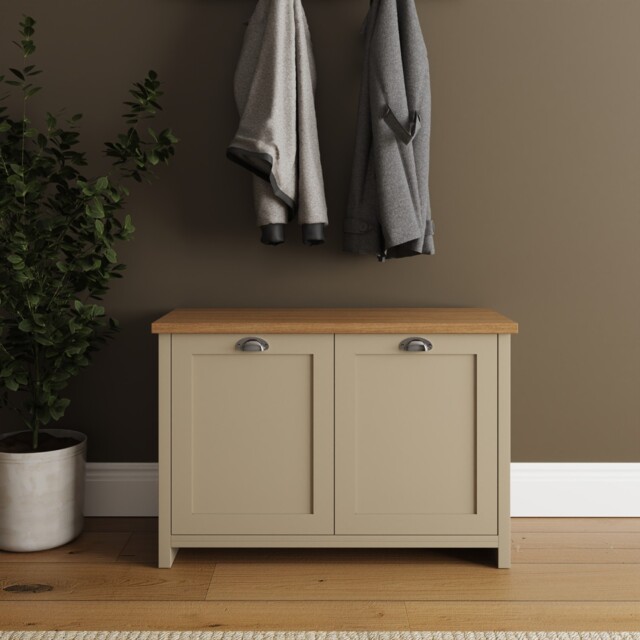 Lancaster Shoe Storage Cabinet 4 Shelves Sideboard Hallway Living